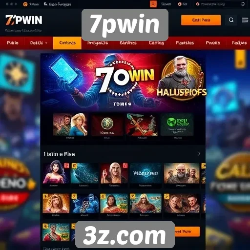 Análise da interface do usuário no site 7pwin